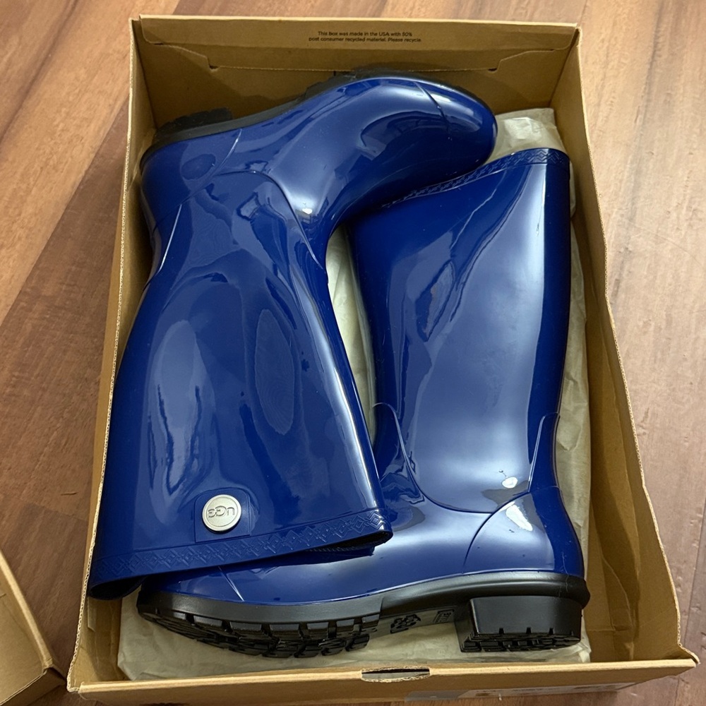 New in box! UGG Blue Rain Boots